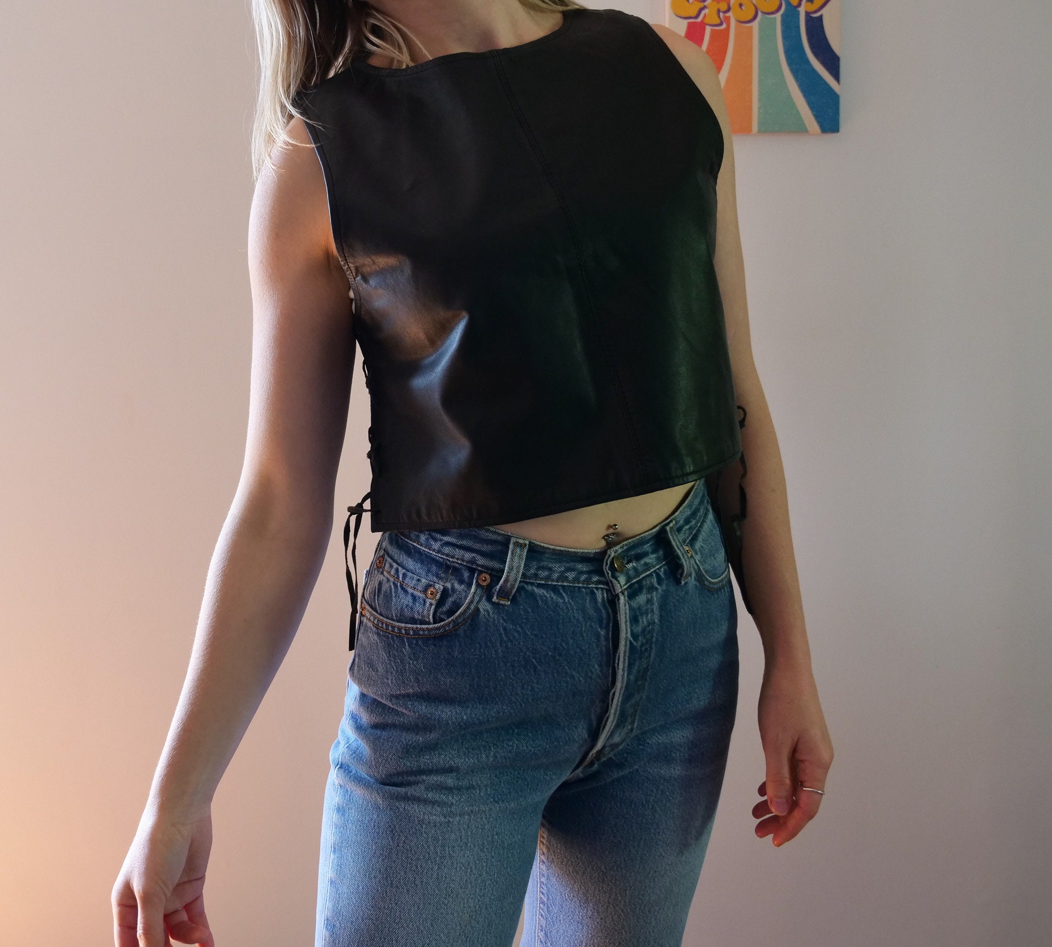 Leather Crop Top -  Canada
