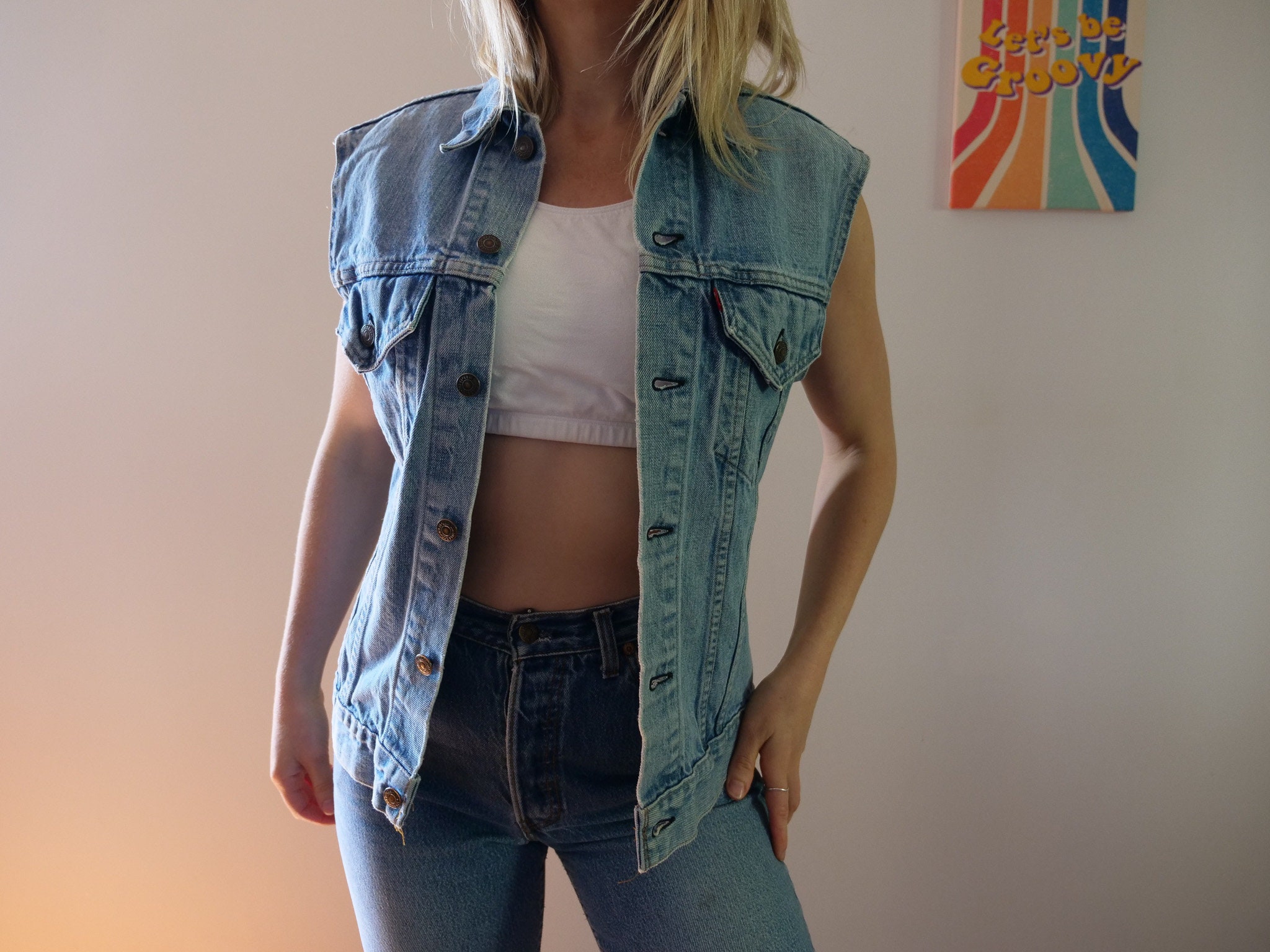 Levi Jean Vest - Etsy Levi Jean Vest - Etsy