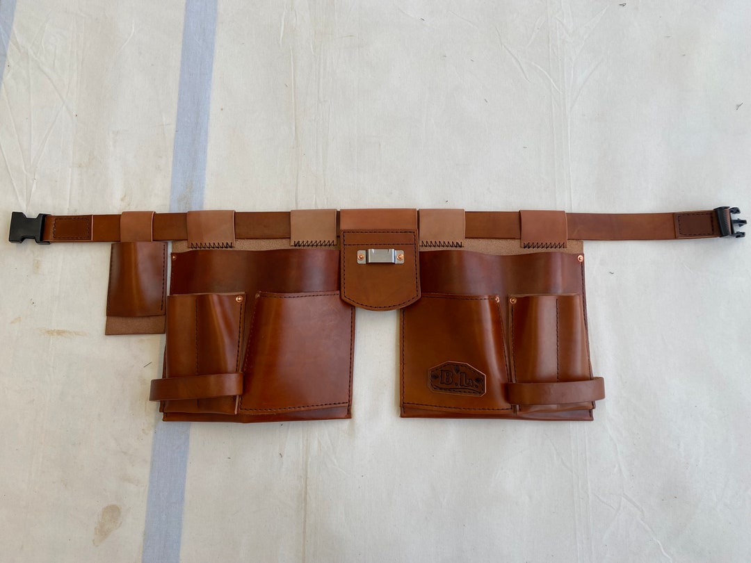WIDEBROWN Premium Oil-tanned Leather Tool Belt – Built For Carpenters, Framers, Electricians, Drywall Installers & More - Canada - View #9