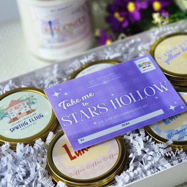 Gilmore Girls Gift Sets, Gilmore girls inspired soy wax candles, Take me to Stars Hollow Candle set, Luke's Dinner, Coffee Coffee Coffee