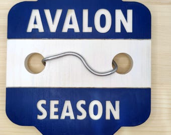 Custom Beach Season Tags, Wooden Personalized Beach Badge Set, NJ Shore Family Beach Tags, Jersey Shore Housewarming Gift