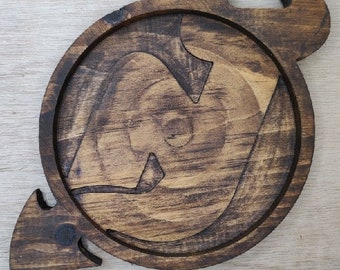 Bandeja de madera para llaves de los New Jersey Devils, regalo para aficionado al hockey para él, bandeja multiusos para mesita de noche, regalo para padrinos de boda de los New Jersey Devils