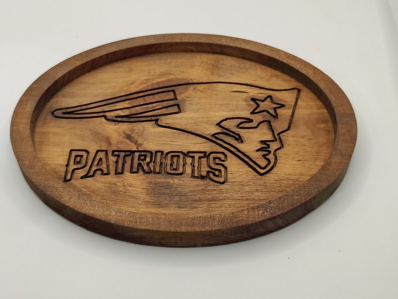 New England Patriots Key Catchall Valet Tray Nightstand Organizer Desktop de-clutter image 2