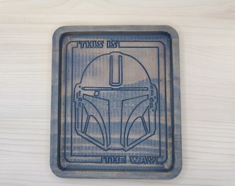 Mandalorian - Catchall - Valet Tray - Nightstand Organizer - Desktop de-clutter