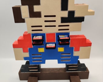 Nintendo Switch Game Card Holder, Wooden Cartridge Caddy, Personalized Gamer Gift for Him, Switch Game Storage Display