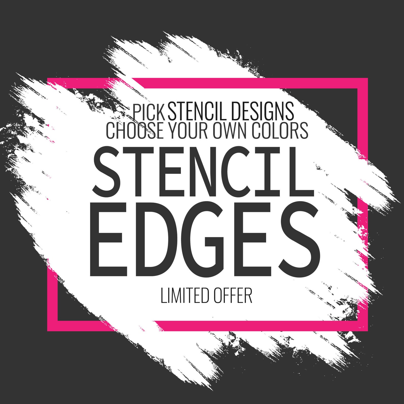 Custom stencil sprayed book edges Pre Order Etsy