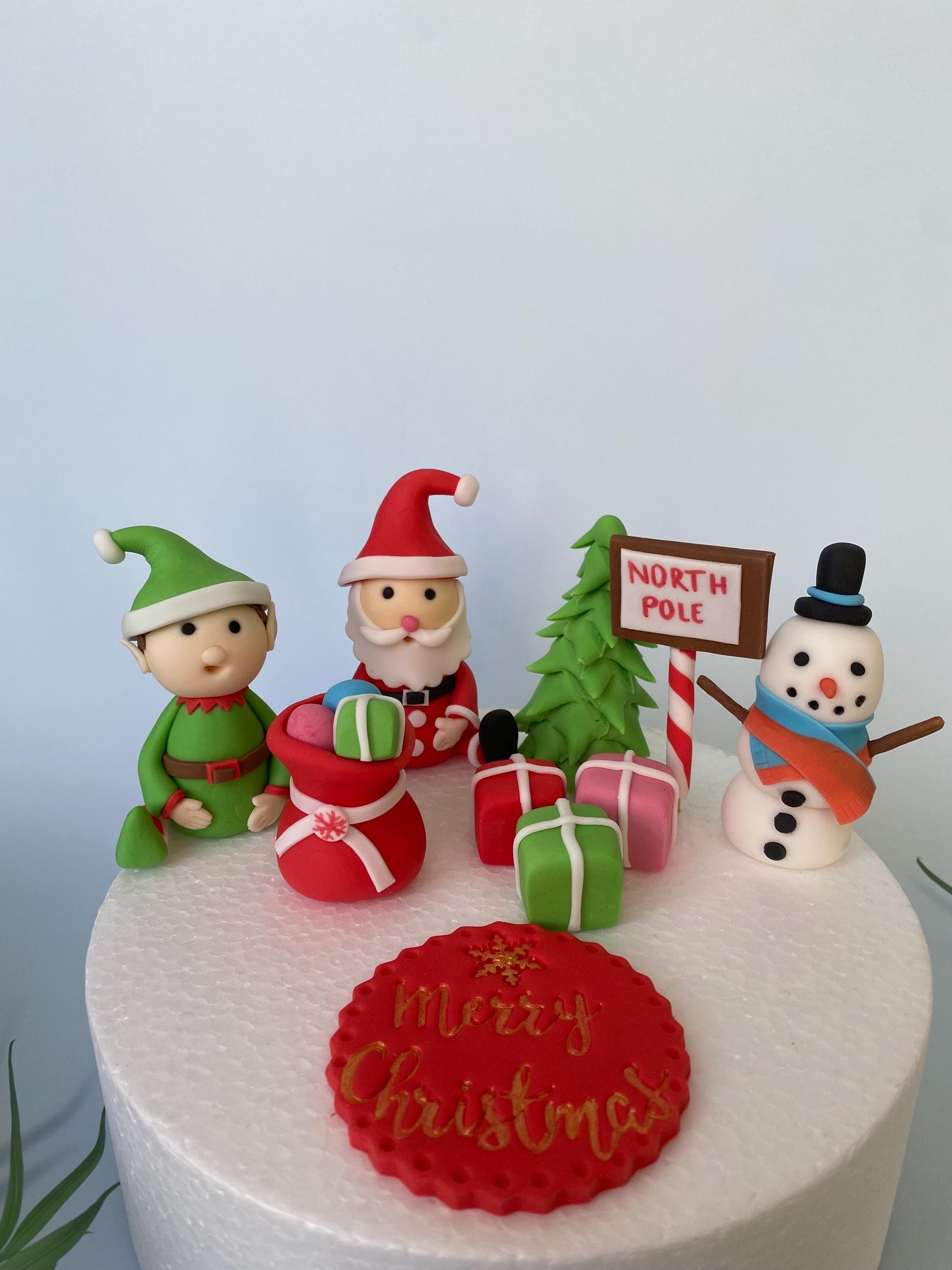 80 Décorations De Gâteau De Noël - Père Noël, Sapins, Rennes, Bonhommes De Neige, Pour Cupcakes Et Desserts Festifs