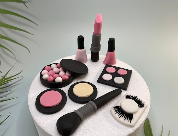 Make up set Cake Topper - Edible Perfections