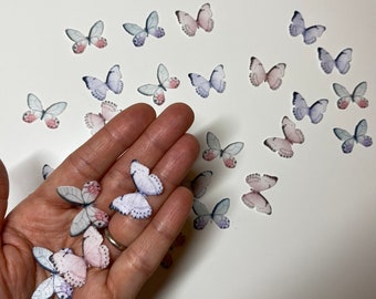 Set Di 22 Decorazioni Per Torte A Farfalla 3D – Rosa E Viola – Con Inserti In Acrilico Per Compleanni - 2