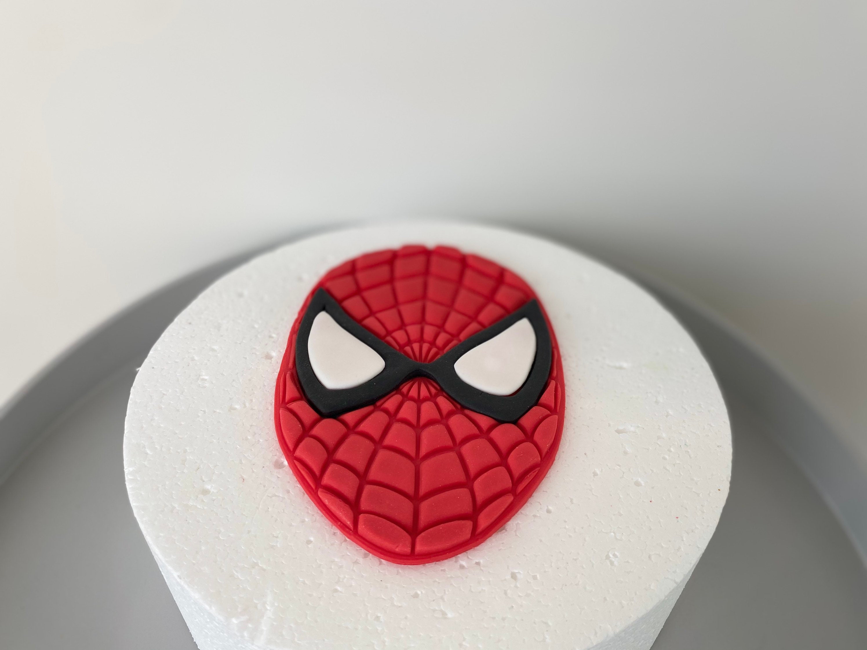 Spiderman fondant cake topper set edible fondat face and Etsy