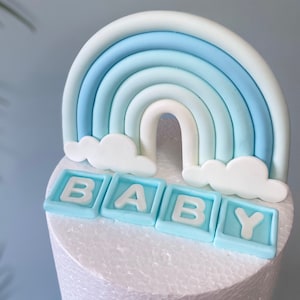 Regenbogen Kuchen Topper, essbarer Regenbogen Kuchen Aufleger Geburtstag Junge, essbarer Cake Topper Regenbogen