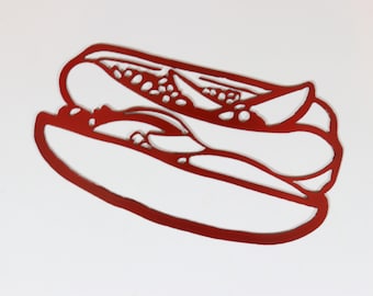 FUNNY hot dog METAL sign USA great gift patriotic VINTAGE style wall decor 338