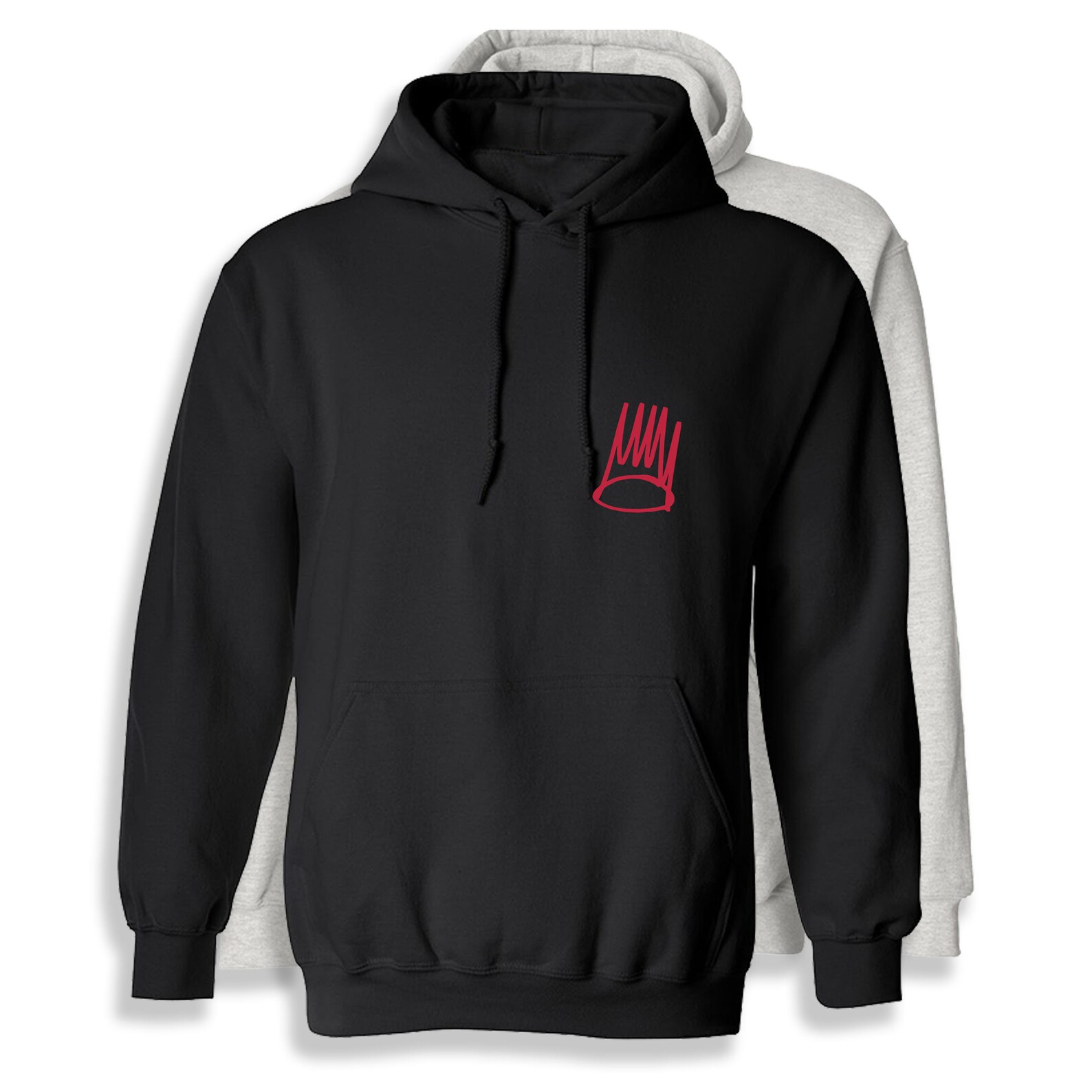 J. Cole Crown Side Print Hoodie Cotton Polyester Hooded Etsy