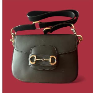 Toile Dress or Leather Bags black bag