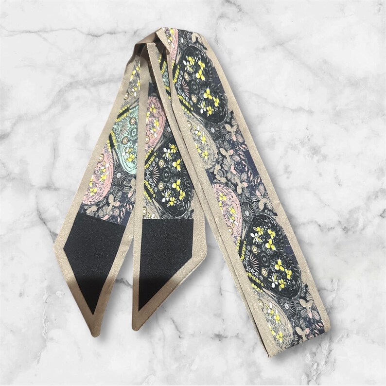 Toile Dress or Leather Bags thin scarf - pastel