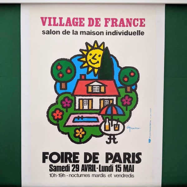 Foire de Paris, Village de France, designed by Nicolith, 1974.