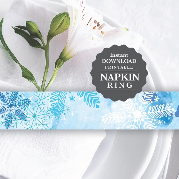 Frozen Napkin Ring Etsy