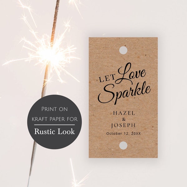 Sparkler Tags, editable instant download, digital download, template, rustic sparkler tag, wedding, bridal shower