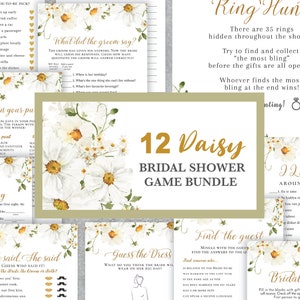 DAISY Bridal Shower Game Bundle, Set, editable instant download, digital download, template, electronic