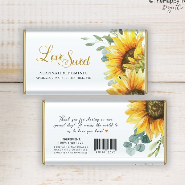 Sunflower Bridal Shower Wrapper Etsy