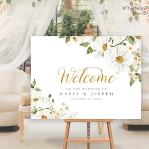 DAISY Welcome Sign, download immediato digitale modificabile del poster, modello A1 A2 36x24" 24"x18"