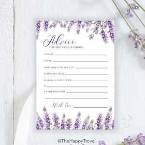 Tarjeta de consejos de lavanda, púrpura, descarga instantánea editable, descarga digital, plantilla, PU1