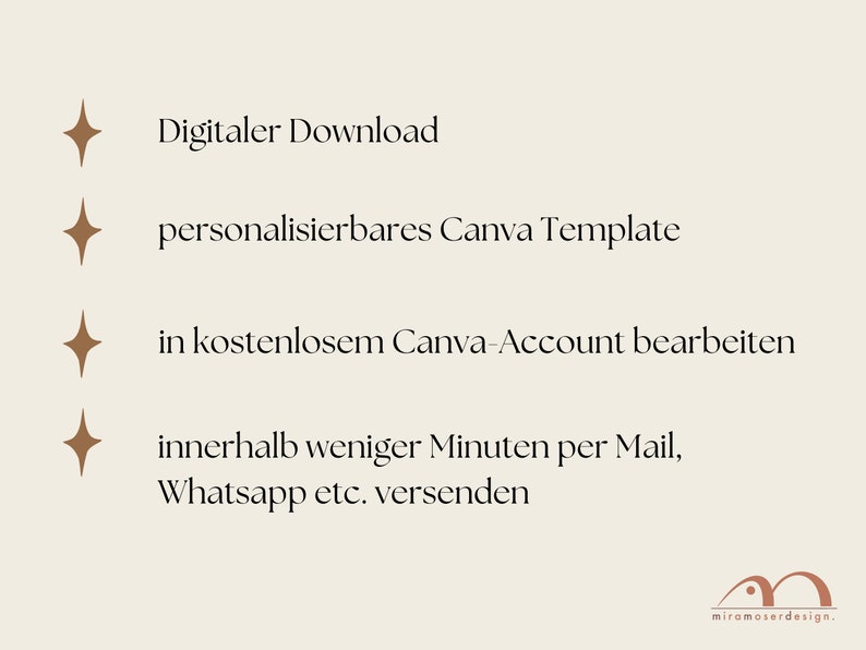 Digitale Einladung Erster Geburtstag minimalistische E-Card personalisierbar per Whatsapp versenden Canva Template Bild 3