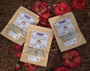 BREW-TEA-FULL Strengthen & Nourish tea rinse|Horsetail | Black tea| Lavender| Moringa| Nettle| 4 tea bags. Your hair and scalp will love you