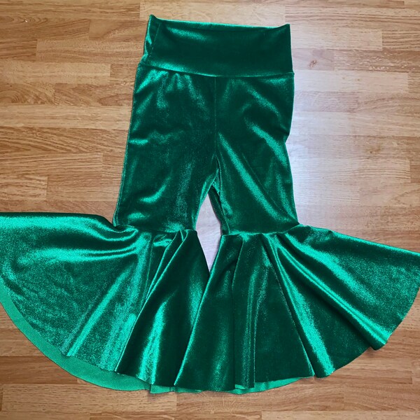 Velvet Bell Bottoms Etsy