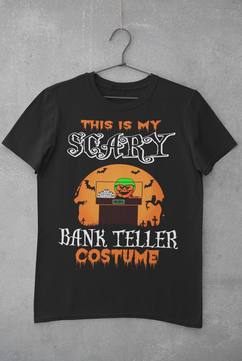 This is My Scary Bank Teller Costume Bank Teller Halloween T Etsy