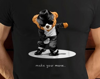 teddy bear dancing SVG PNG | DTG Printing | Instant download | T-shirt Sublimation Digital File Download