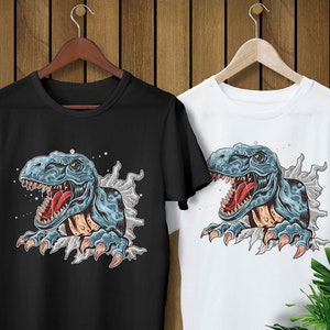 Dinosaur T-rex -PNG- SVG-Sublimation Design Descargar impresión DTG - Descarga de diseño de sublimación - Diseño de sublimación de camiseta