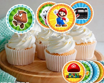 INSTANT Cupcake Toppers | Instant DIGITAL Download | different character | printables