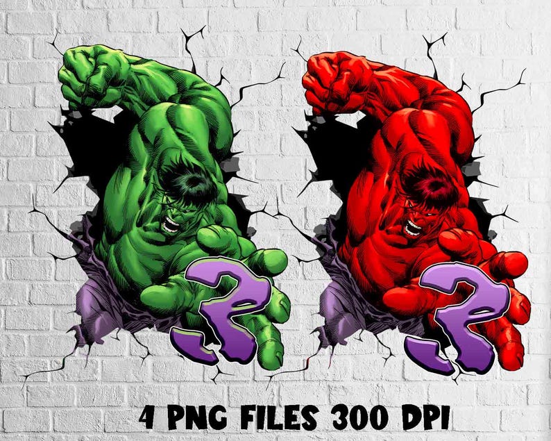 Hulk 3rd Birthday Boy T-Shirt PNG: Iron On Transfer (Digital Download) image 2