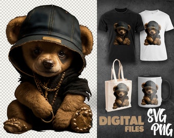Teddy Bear Girl SVG PNG DTG Printing Instant Download T-shirt ...