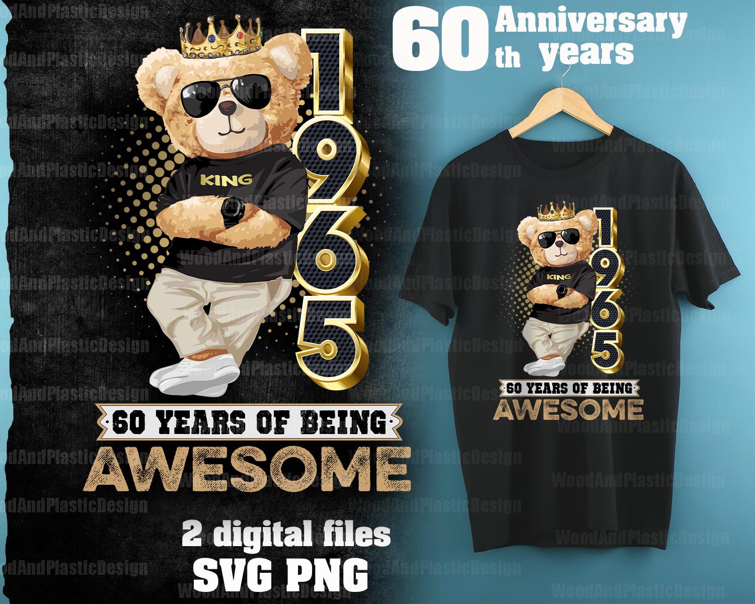 60° compleanno SVG PNG, 1965 compleanno SVG, retrò, vintage, edizione limitata, invecchiato alla 60° compleanno SVG PNG, 1965 compleanno SVG, retrò, vintage, edizione limitata, invecchiato alla
