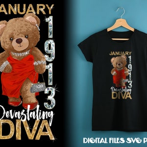 Devastating Diva 1913 SVG PNG | DTG Printing | Instant download | T-shirt Sublimation Digital File Download