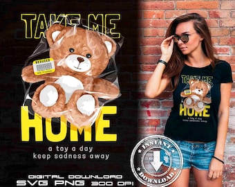 Teddy bear svg png  | DTG Printing | Instant download | T-shirt Sublimation Digital File Download