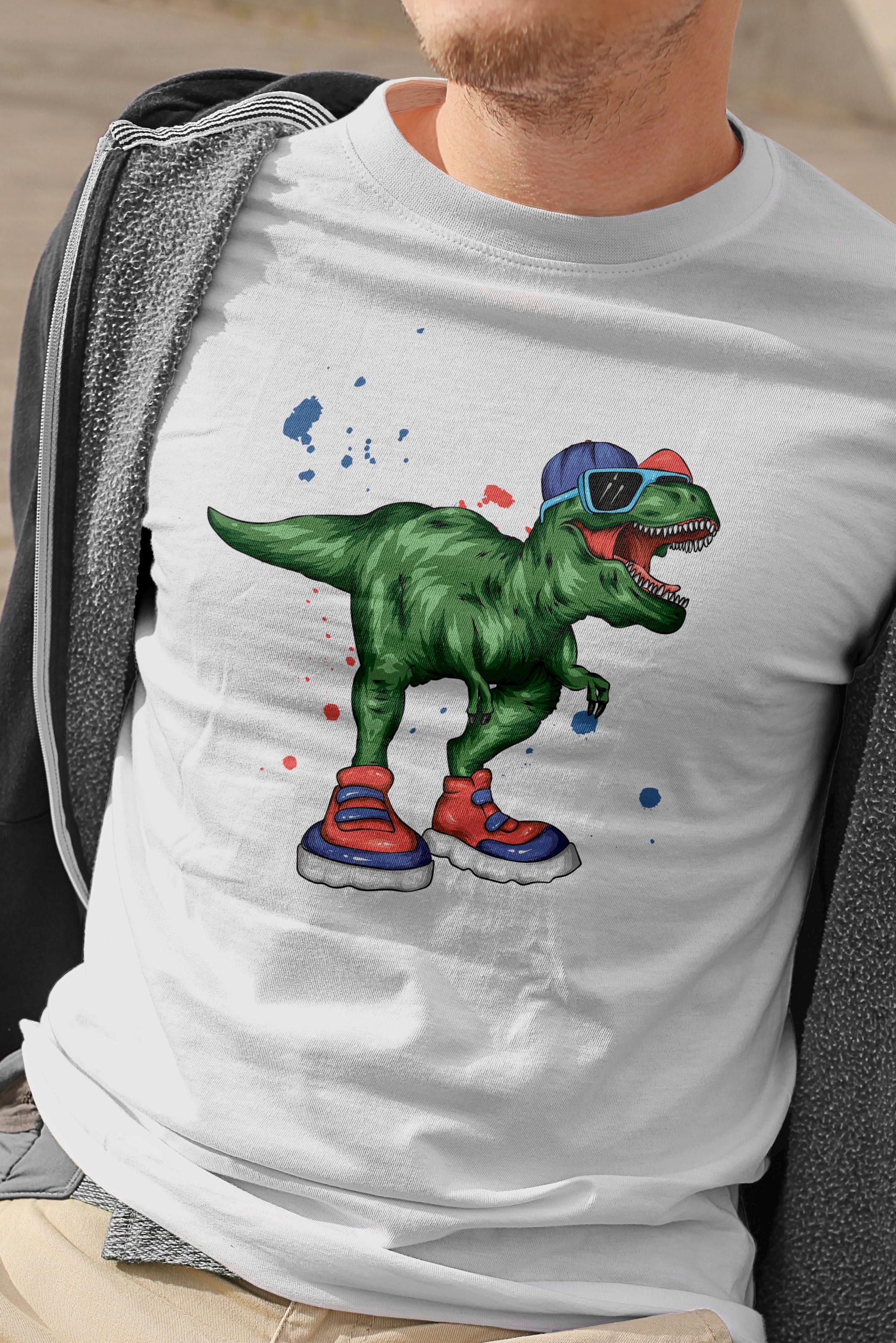 Cool Dinosaur SVG | T-shirt Sublimation, Reptile PNG (digital