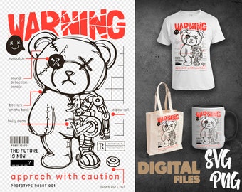 Beaten bear doll  svg png  | DTG Printing | Instant download | T-shirt Sublimation Digital File Download