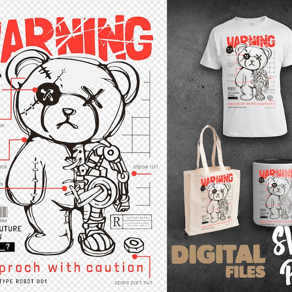 Beaten bear doll  svg png  | DTG Printing | Instant download | T-shirt Sublimation Digital File Download