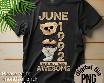 Personalized Birthday Man PNG, Custom T-Shirt Design (Digital Download)