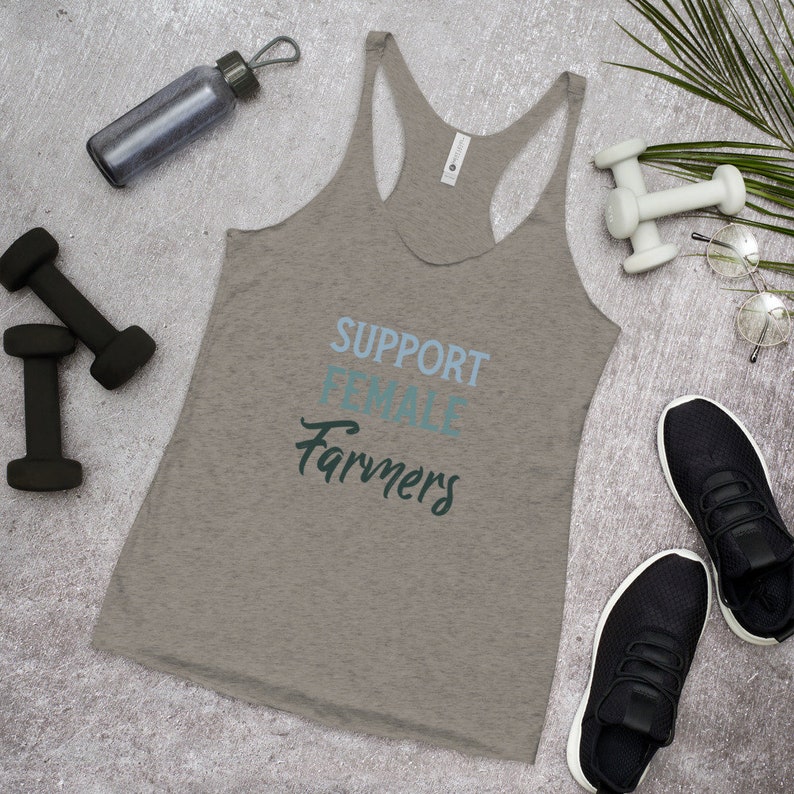Feminism The Future is Female Farmer Shirt Country Tee Support Female Farmers l Farm Tank Eat Locally Farmers Market Tee l Gift