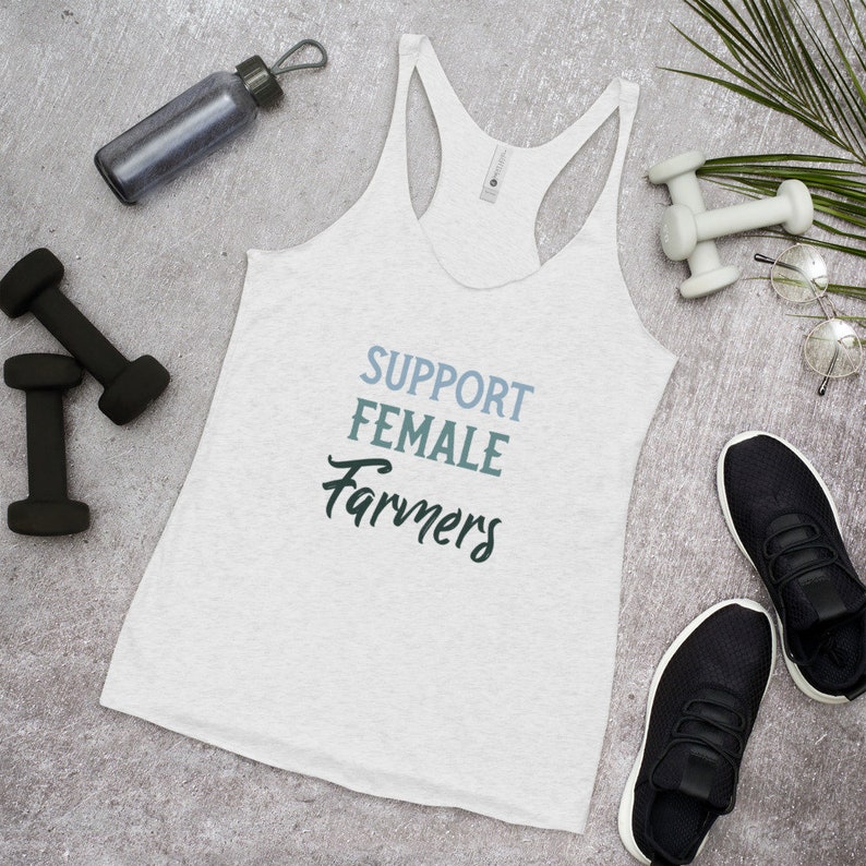 Feminism The Future is Female Farmer Shirt Country Tee Support Female Farmers l Farm Tank Eat Locally Farmers Market Tee l Gift