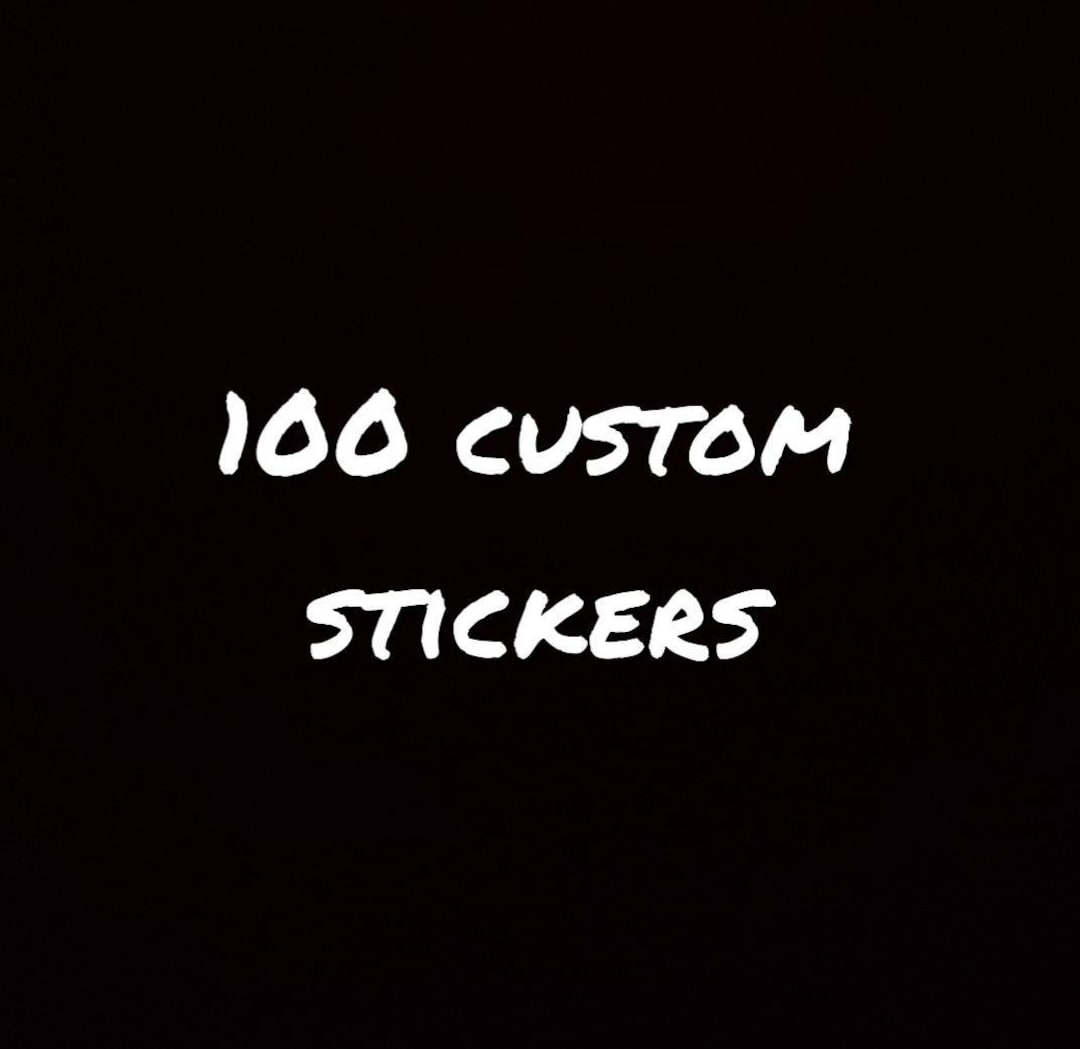 100 Custom 3x3 Vinyl Stickers - Etsy