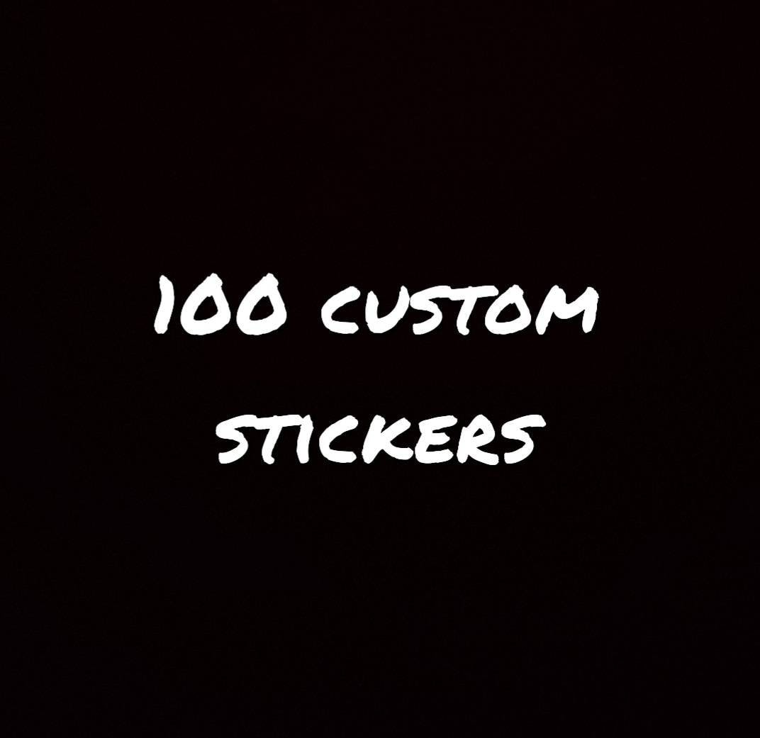 3by3 Sticker 100 Custom 3x3 Vinyl Stickers - Etsy