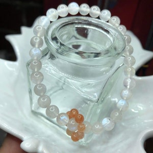 Mini Moonstone with Sunstone charm