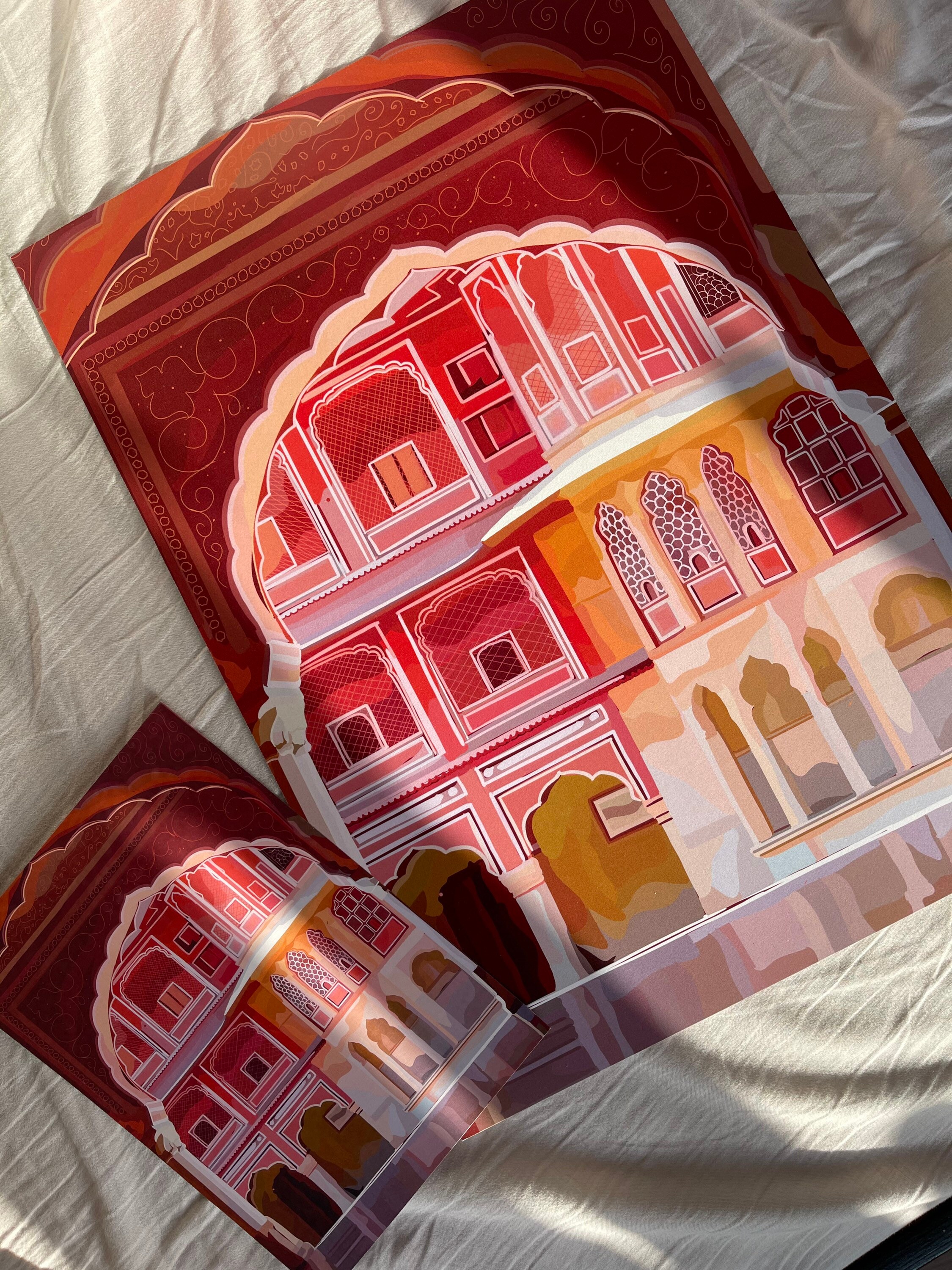Jaipur Print India Art Print Wall Decor Gifts for Her Art Etsy