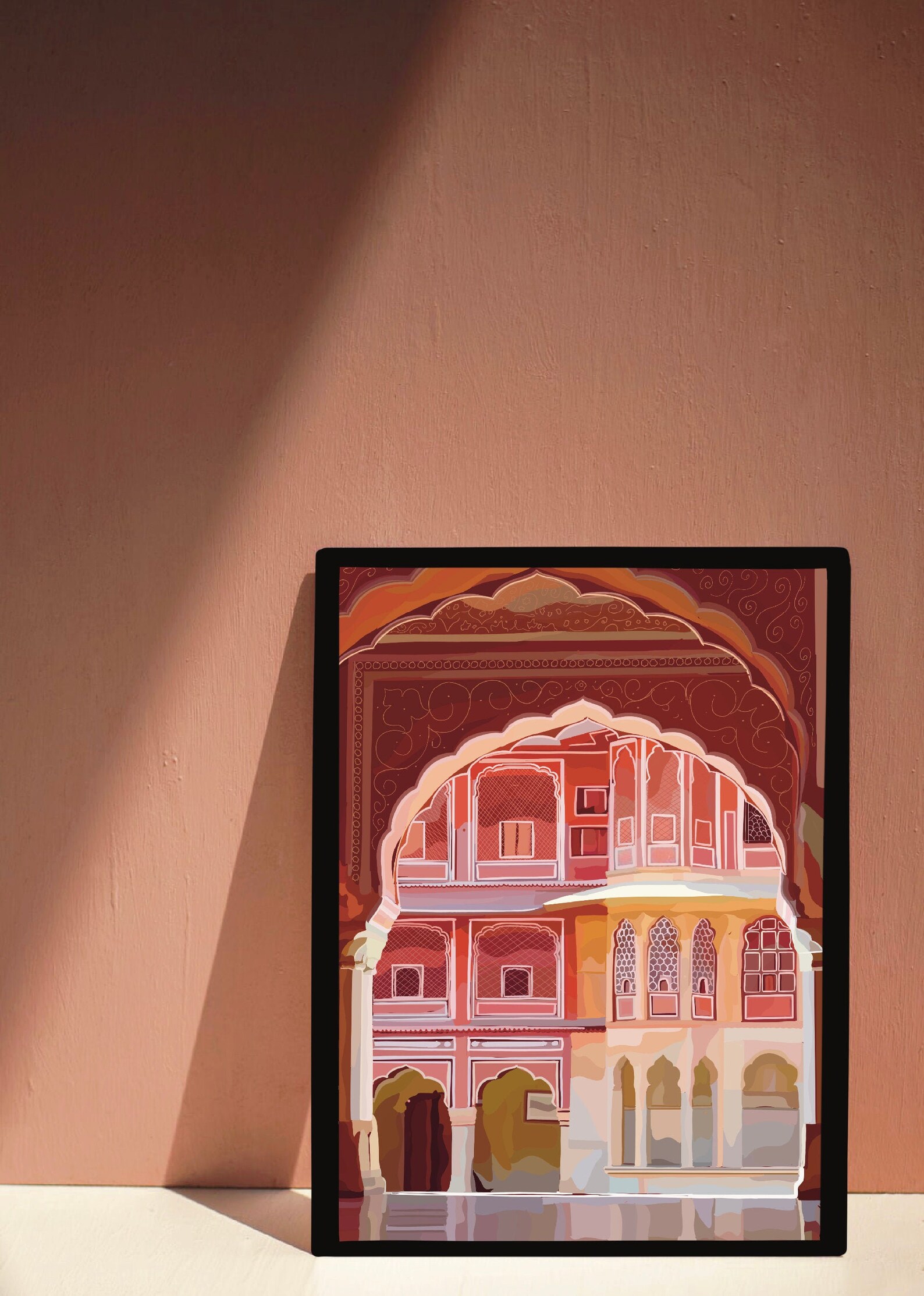 Jaipur Print India Art Print Wall Decor Gifts for Her Art Etsy