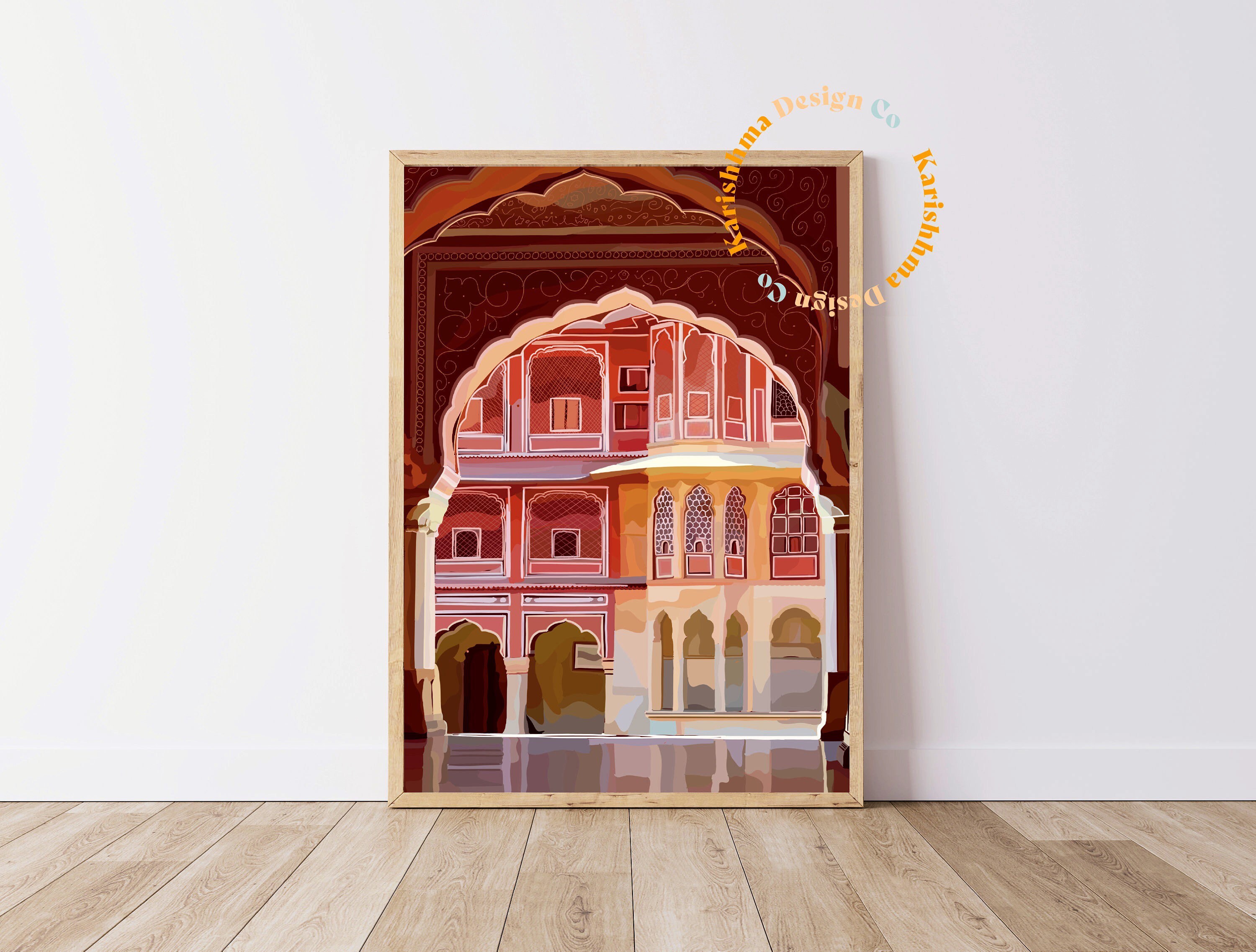 Jaipur Print India Art Print Wall Decor Gifts For Her Art Etsy